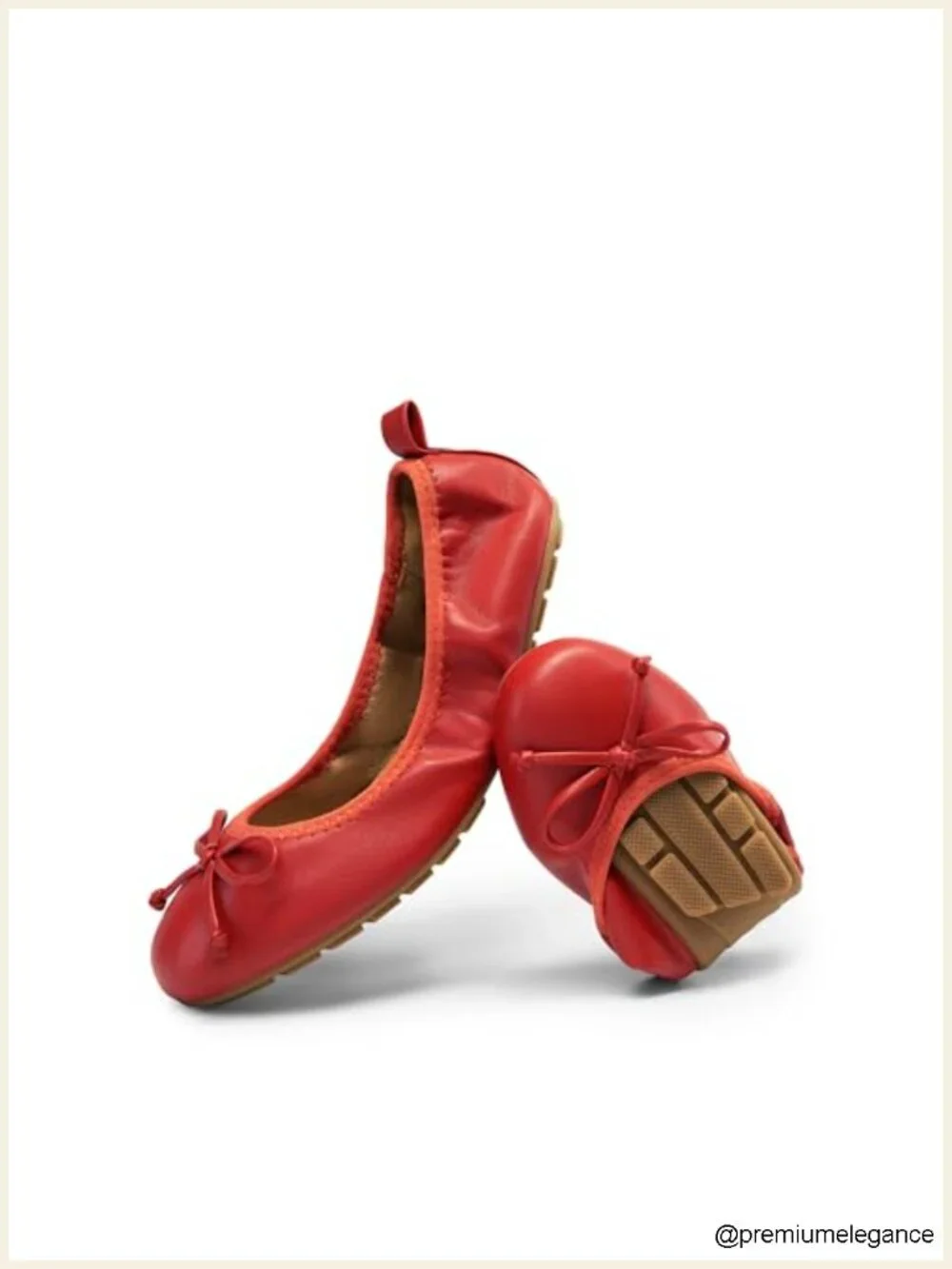 Foldable Ballet Flats for Women, Lightweight Slip-On Dress Shoes with Cushioned